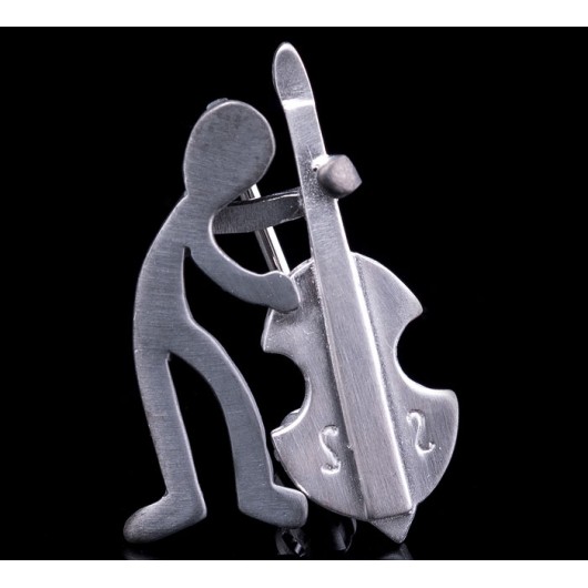 Handmade Brooch "Contrabass"