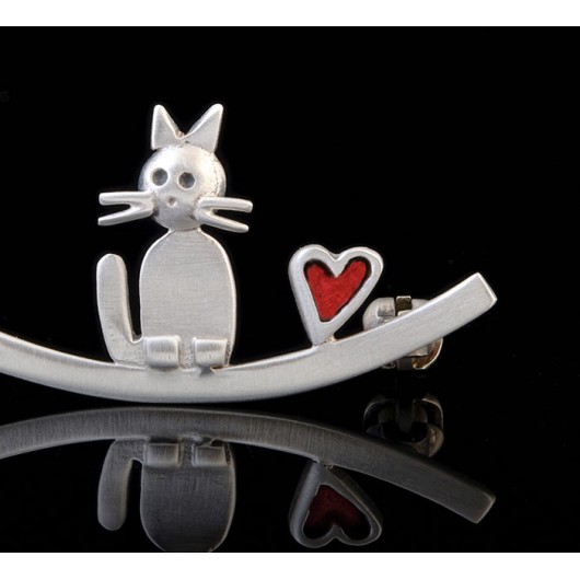 Handmade Brooch "Cat"