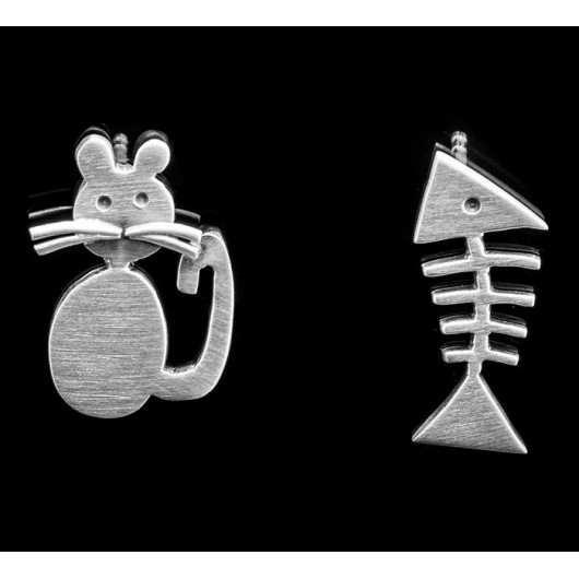 Handmade earrings "Cat - Fish"