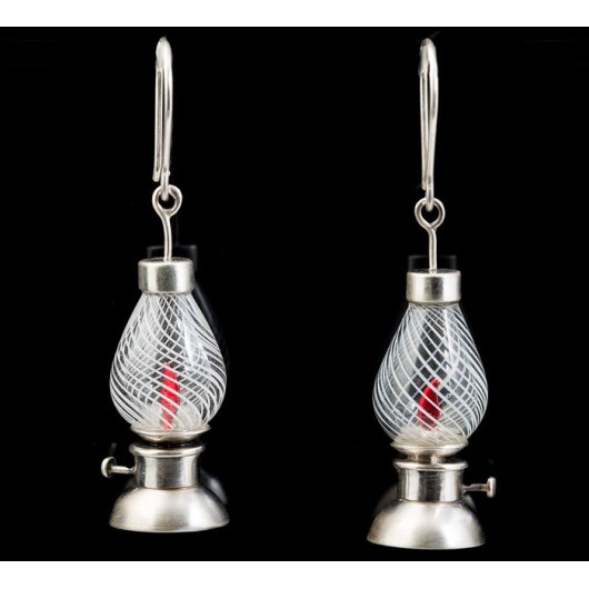 Handmade earrings "Lamps"