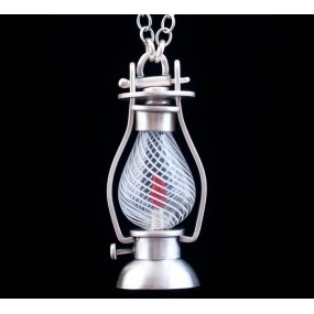 Handmade necklace "Lamp"