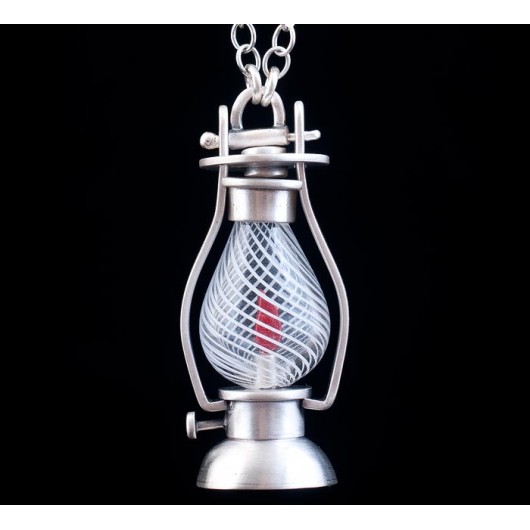 Handmade necklace "Lamp"