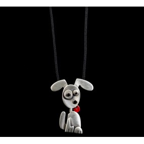 Handmade necklace "Happy dog"