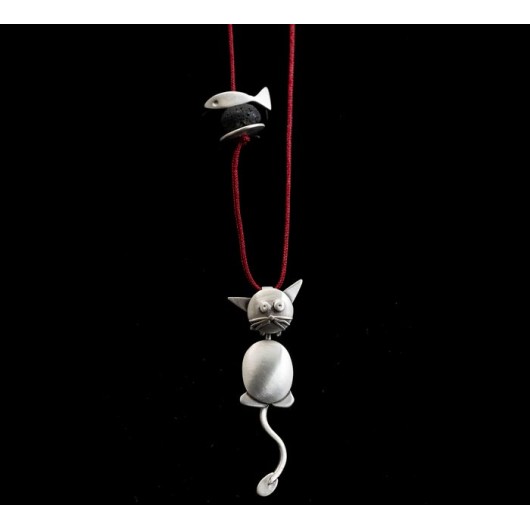 Handmade necklace "Cat"