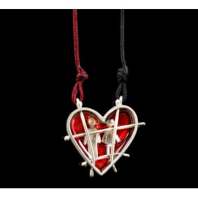 Handmade necklace "Prison Heart"