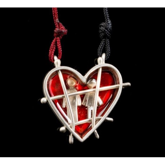 Handmade necklace "Prison Heart"