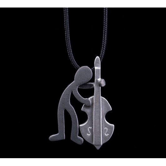 Handmade necklace "Contrabass"