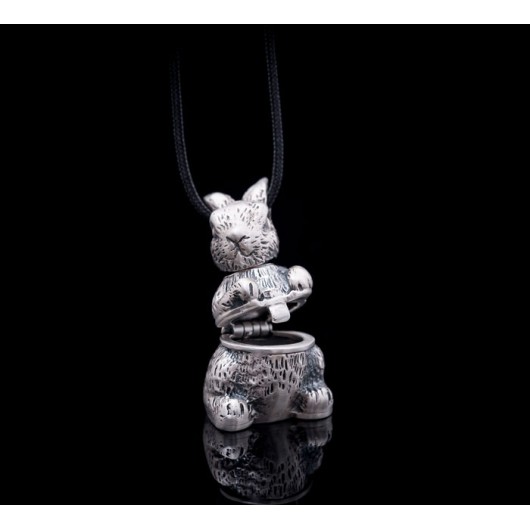 Handmade necklace "Opened Rabbit"