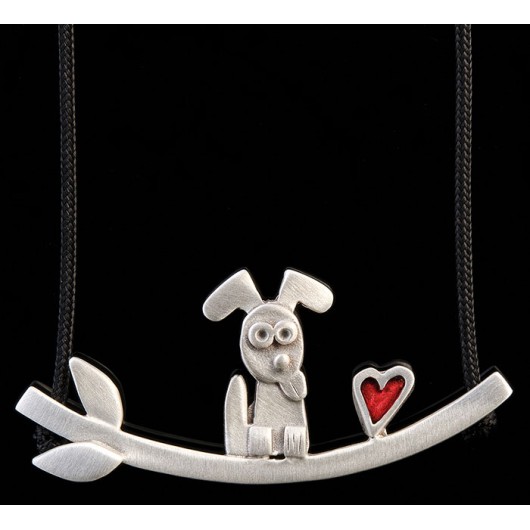 Handmade necklace "Dog Bar"