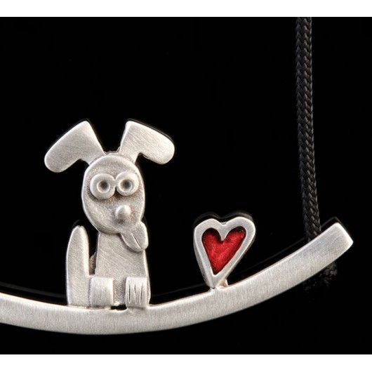 Handmade necklace "Dog Bar"