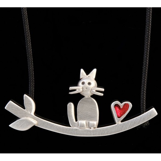 Handmade necklace "Cat Bar"