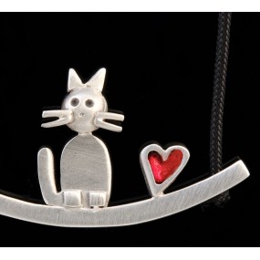 Handmade necklace "Cat Bar"