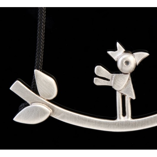 Handmade necklace "Bird Bar"