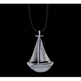 Handmade necklace "Little Boat"