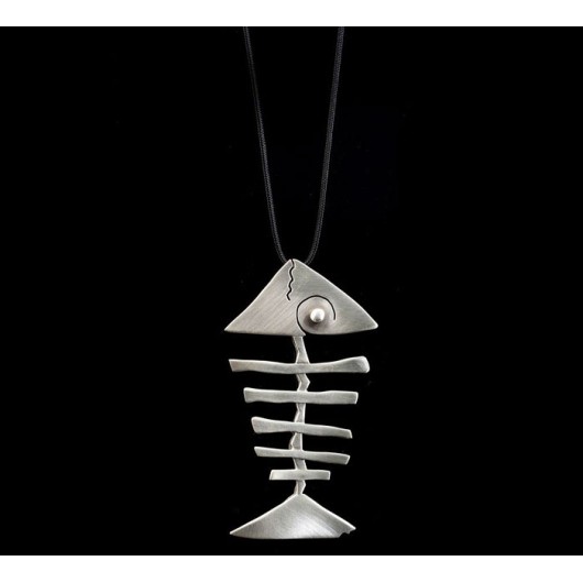 Handmade necklace "Large herringbone"