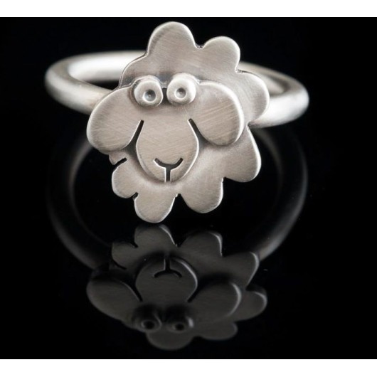 Handmade ring "Sheep"