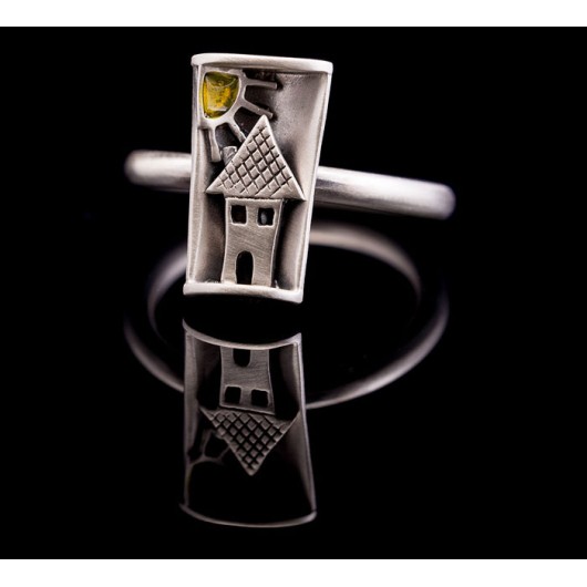 Handmade ring "Little house"