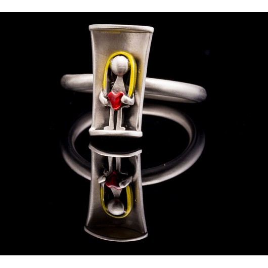 Handmade ring "Little Girl Heart"